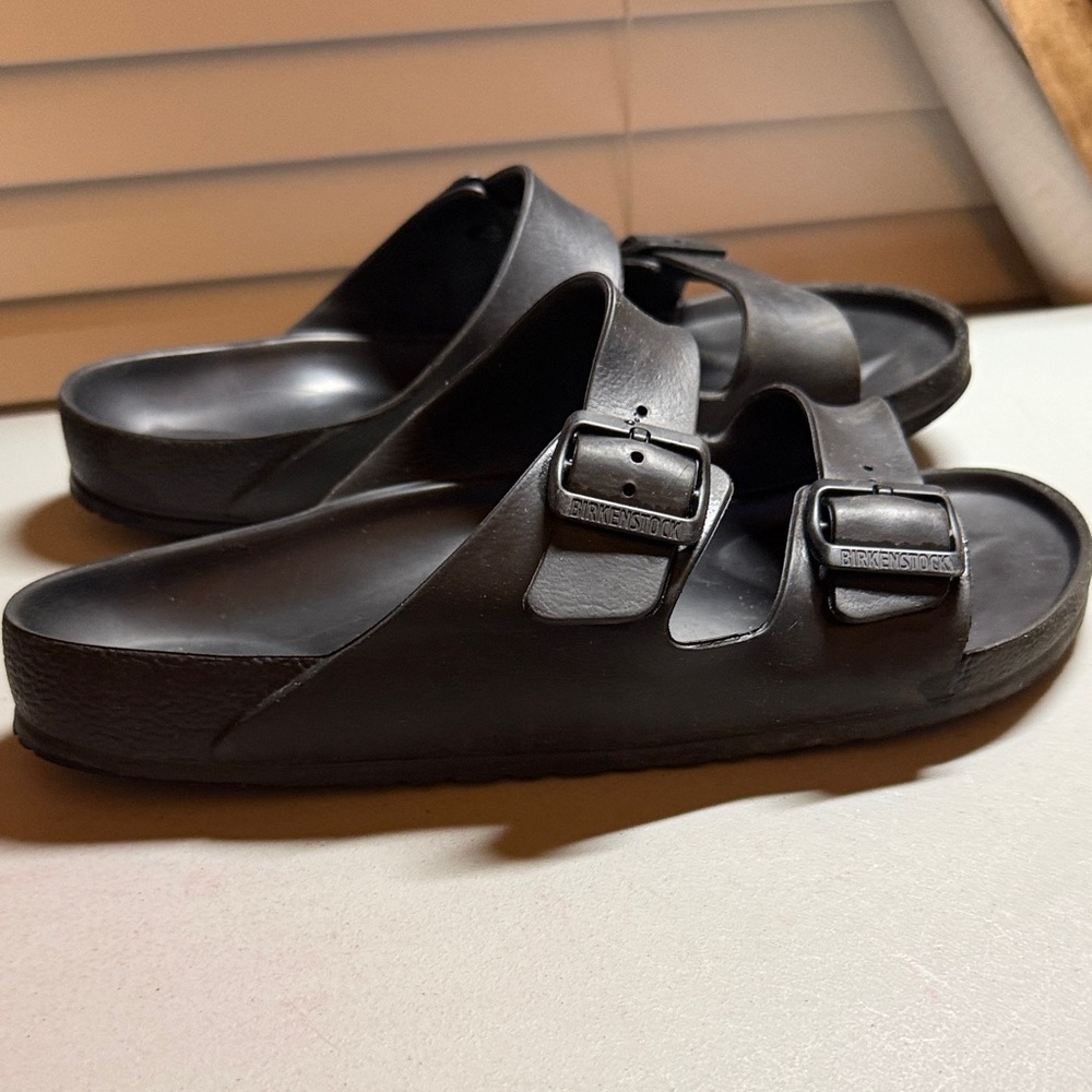Birkenstock Charcoal Double-Strap Sandals - Picture 4 of 6